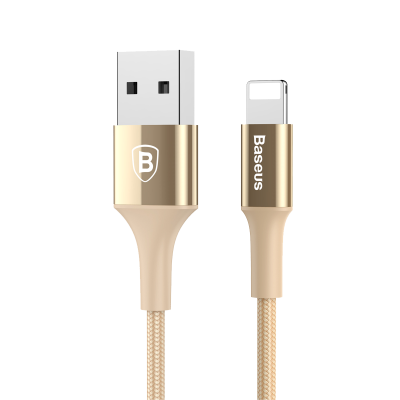 Кабель Lightning Baseus 100 см 2A Shining Cable With Jet Metal Золотого цвета