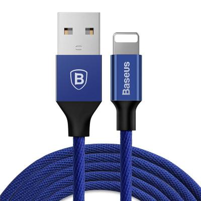 Кабель Lightning Baseus нейлоновый 120 см 2A Yiven Cable Темного-Синего цвета