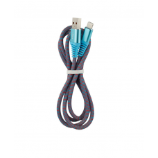 Кабель USB Zebra для iPhone Lightning 8 pin 1м Красно-голубого цвета