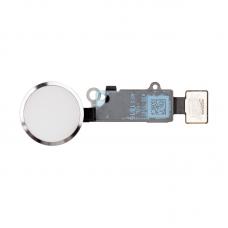 Кнопка Hоme в сборе с шлейфом для iPhone 7 Plus Серебряная, Белая (Silver, White), Оригинал 
