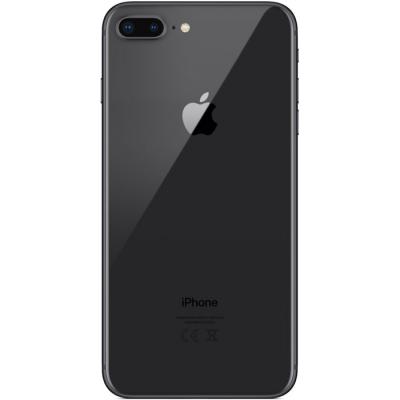 Задняя крышка в сборе с рамкой для iPhone 8 Plus Черная (Space Gray, Black)