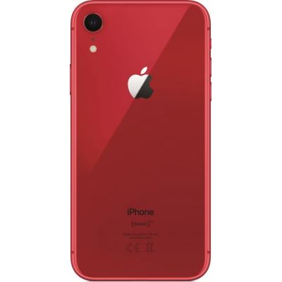 Заднее стекло корпуса для iPhone XR Красное (Red)