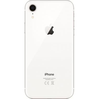 Заднее стекло корпуса для iPhone XR Белая (Silver, White)