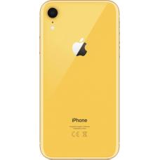 Заднее стекло крышки для iPhone XR Желтое (Yellow) оригинал