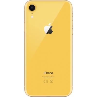 Заднее стекло корпуса для iPhone XR Желтое (Yellow)