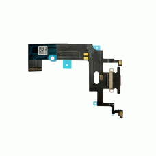 Нижний системный шлейф порта зарядки для iPhone XR чёрный, Оригинал
