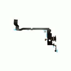 Нижний шлейф порта зарядки для iPhone XS Max оригинал, черный